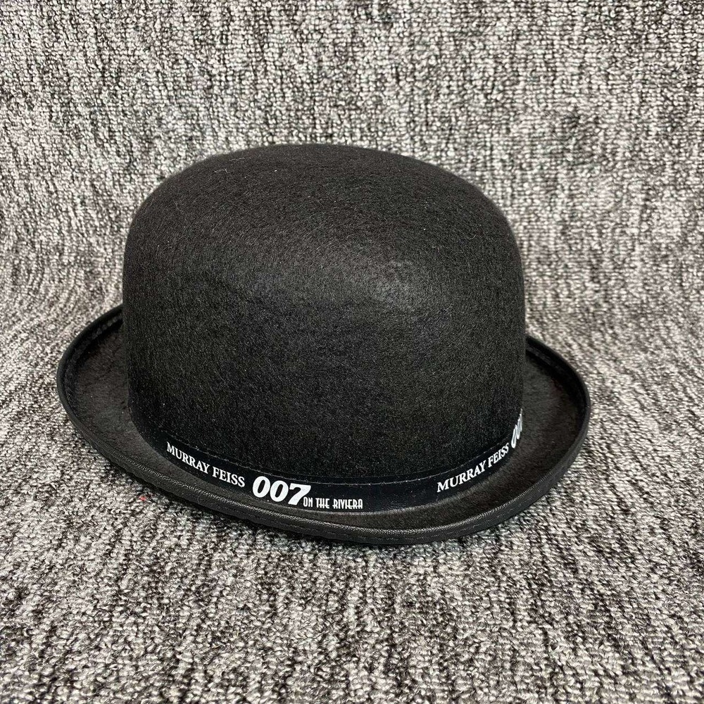J Hats Bowler Hat Mens Large Black Murray Feiss 007‎ On The Riviera Paper Felt